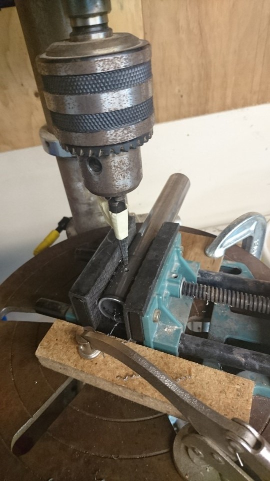 Drill before cutting.