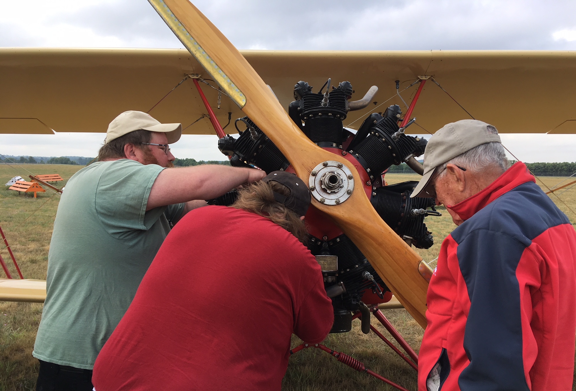 John Hatz' Grandsons Tightening Base Nuts for Mac.jpg